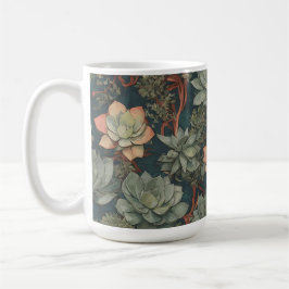 Taza De Café Planta Lover Succulum patrón de jardín