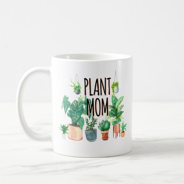 Taza De Café Planta Mamá -Jardinería, Regalo De Plantador Para  (Izquierda)