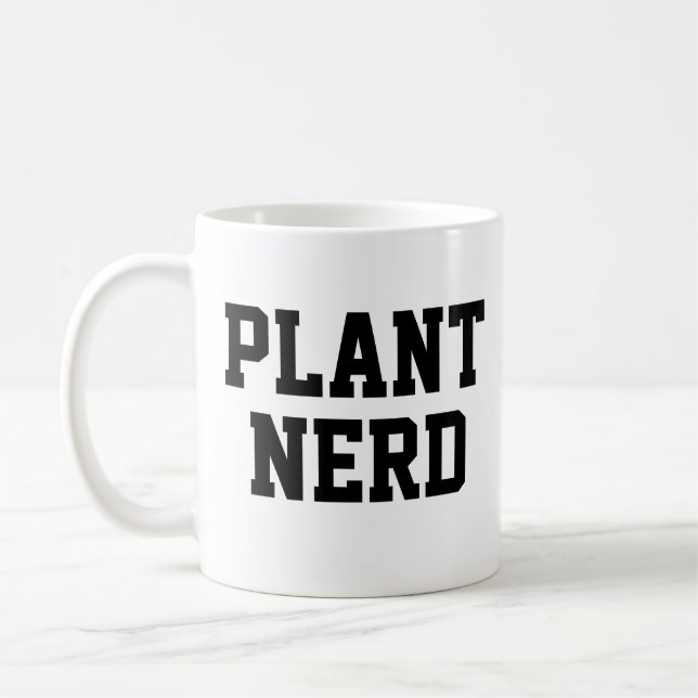 Taza De Café Planta nerd café mug (Izquierda)