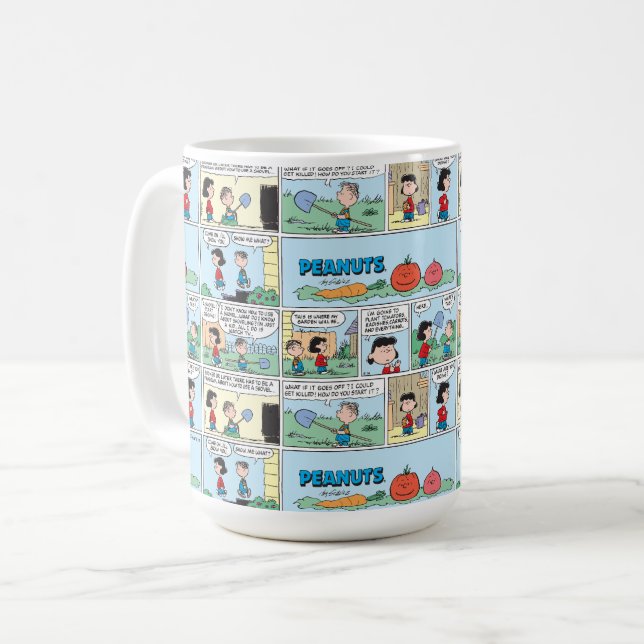 Taza De Café Plantando Un Jardín Vegetal (Anverso izquierdo)