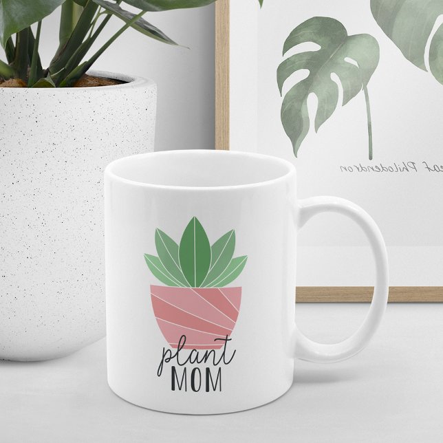 Taza De Café Plantar a mamá | Amante de planta baja (Subido por el creador)