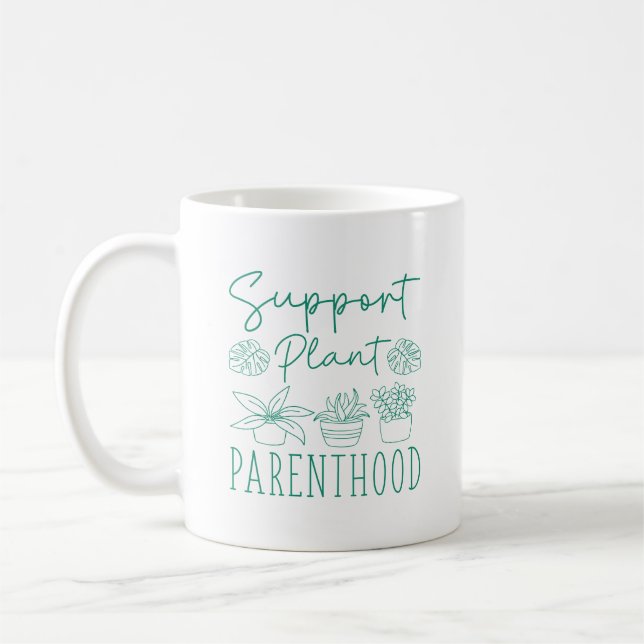 Taza De Café Plantas de apoyo para la paternidad (Izquierda)
