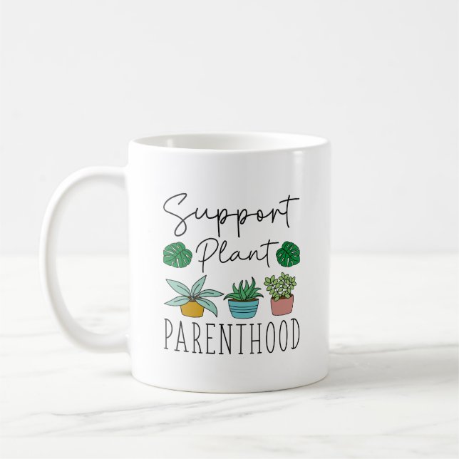 Taza De Café Plantas de apoyo para la paternidad (Izquierda)