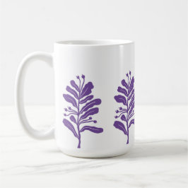 Taza De Café Plantas de silueta Flores Botánicas mínimas