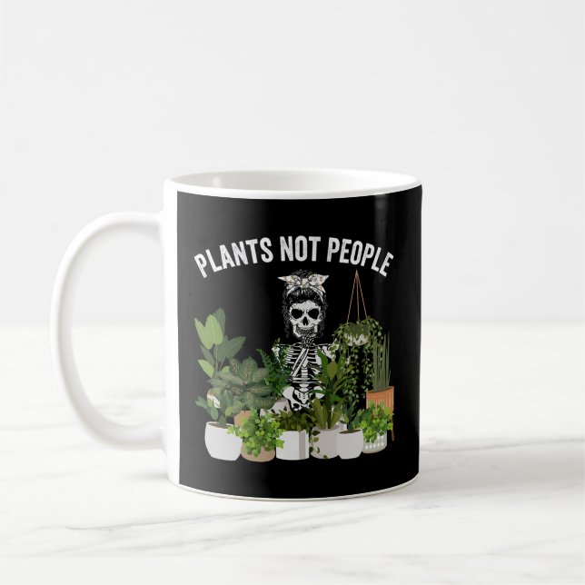 Taza De Café Plantas no gente desordenada planta de jardinería  (Izquierda)