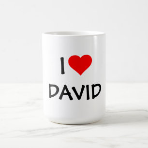 TAZA DE CAFÉ PLANTILLA "AMO _____"--AÑADE TU PROPIO NOMBRE