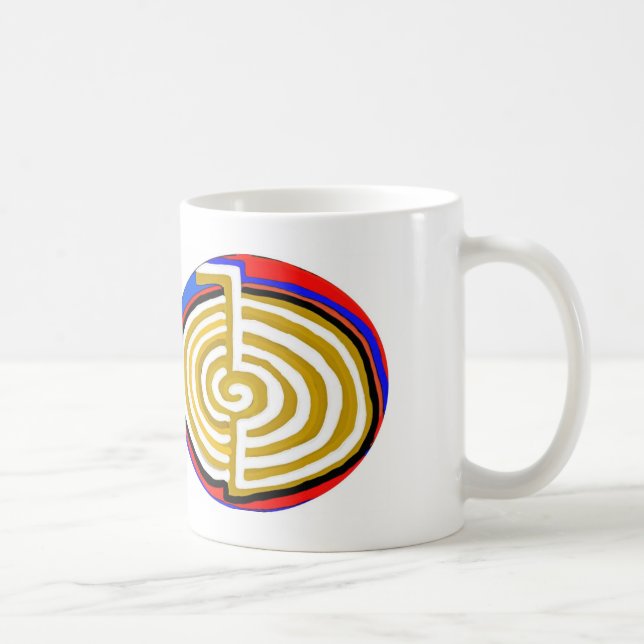 Taza De Café PLANTILLA curativa del símbolo del rei CHOKUREI (Derecha)