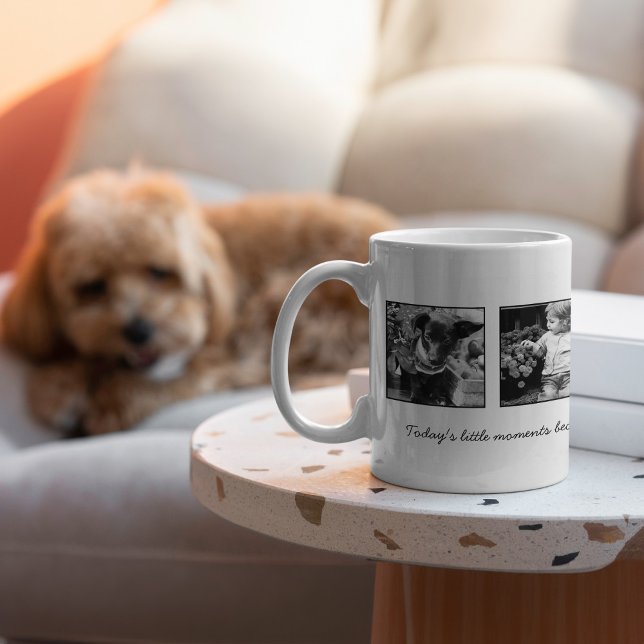 Taza De Café Plantilla de 4 fotos personalizada (Subido por el creador)