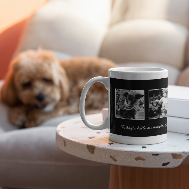 Taza De Café Plantilla de 4 fotos personalizada (Subido por el creador)