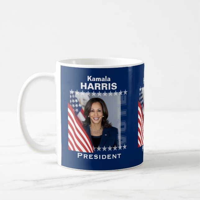 Taza De Café Plantilla de campaña de Kamala Harris (Izquierda)