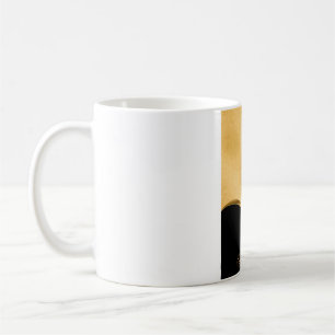 Taza De Café Plantilla de damasco con ornamento de oro
