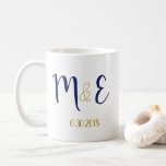 Taza De Café Plantilla de Favor de Boda de Café Mug<br><div class="desc">Plantilla de Monograma de Café Mug Wedding Favor</div>