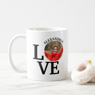 Taza De Café Plantilla de fotografía de amor de Personalizados 