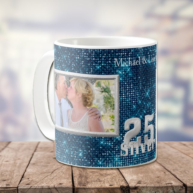 Taza De Café Plantilla de fotografía de aniversario de Boda pla (Subido por el creador)