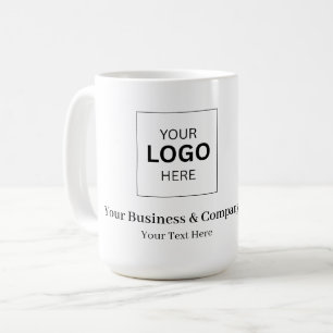 Taza De Café Plantilla de logotipo de negocio personalizado