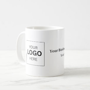 Taza De Café Plantilla de logotipo de negocio personalizado