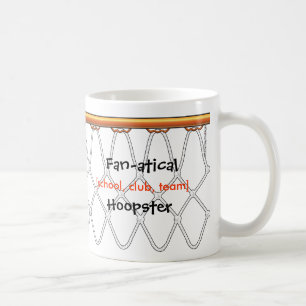 Taza De Café Plantilla de Net_contorno_Fan-año de Hoop de balon