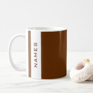 Taza De Café Plantilla de nombres Minimalistas modernos y elega