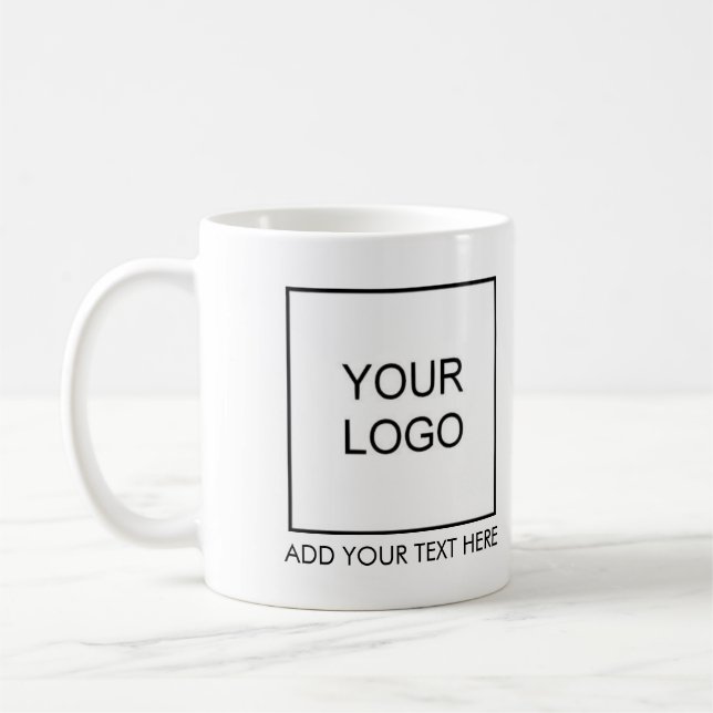 Taza De Café Plantilla de personalizado Añadir texto de logotip (Izquierda)
