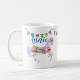 Taza De Café Plantilla de Personalizado de caballo de carrusel