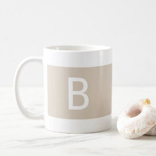 Taza De Café Plantilla de personalizado Monograma moderno inici