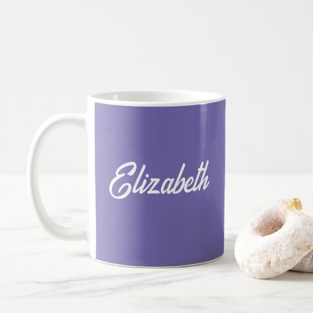 Taza De Café Plantilla de script de personalizado Añadir nombre (Con donut)