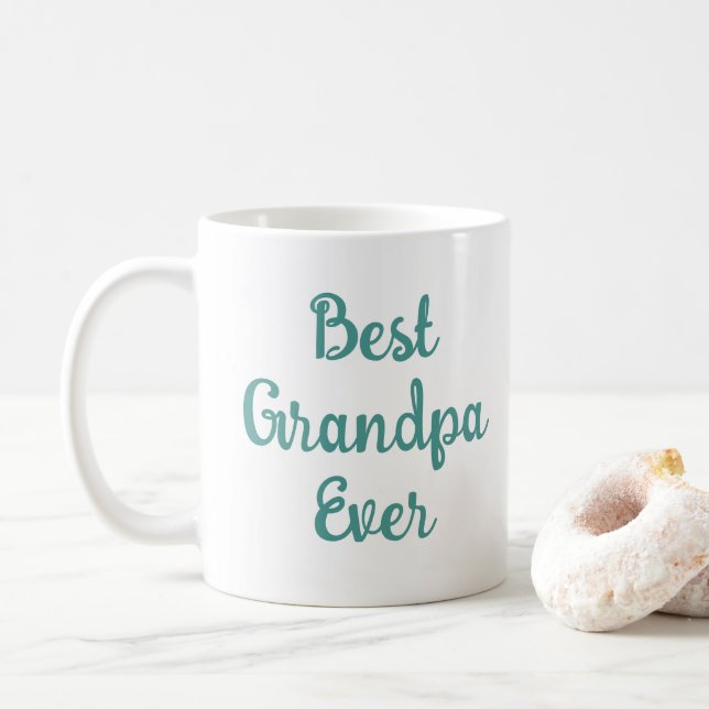 Taza De Café Plantilla de tipografía personalizado mejor abuelo (Con donut)