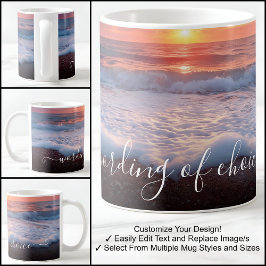 Taza De Café Plantilla de una foto con texto personalizado Herm