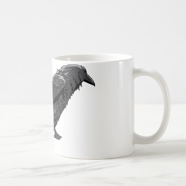 Taza De Café Plantilla del personalizar del pájaro de los (Derecha)
