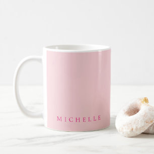 Taza De Café Plantilla elegante de color de texto personalizado