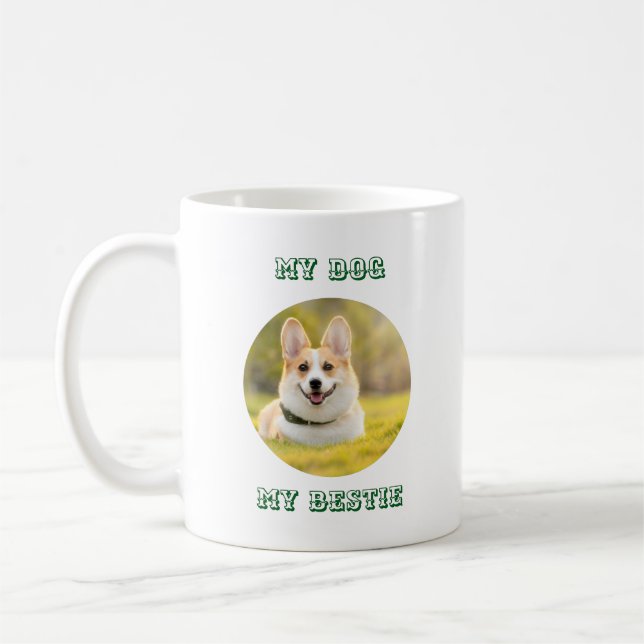 Taza De Café Plantilla fotográfica personalizada para mi perro  (Izquierda)