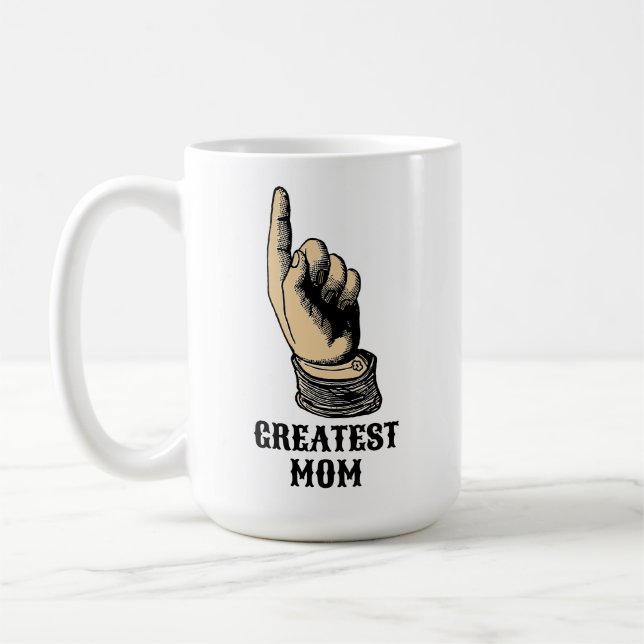 Taza De Café Plantilla maniquí de señalización manual de la era (Izquierda)