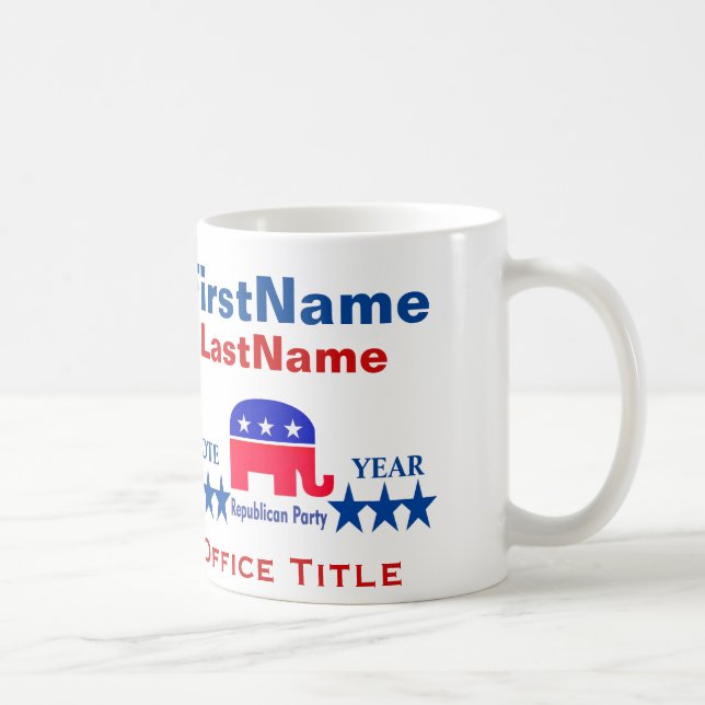 Taza De Café Plantillas republicanas (Derecha)