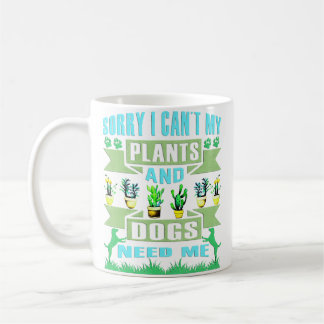 Taza De Café Plants And Dog Lover Gardener Funny Gardening And