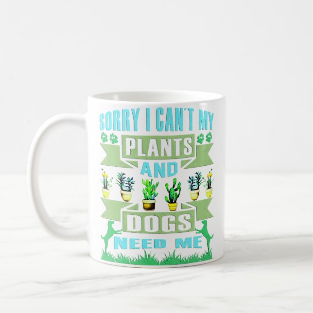 Taza De Café Plants And Dog Lover Gardener Funny Gardening And  (Izquierda)