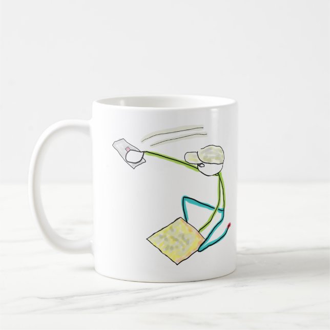 Taza De Café Plasterer Stickman (Izquierda)