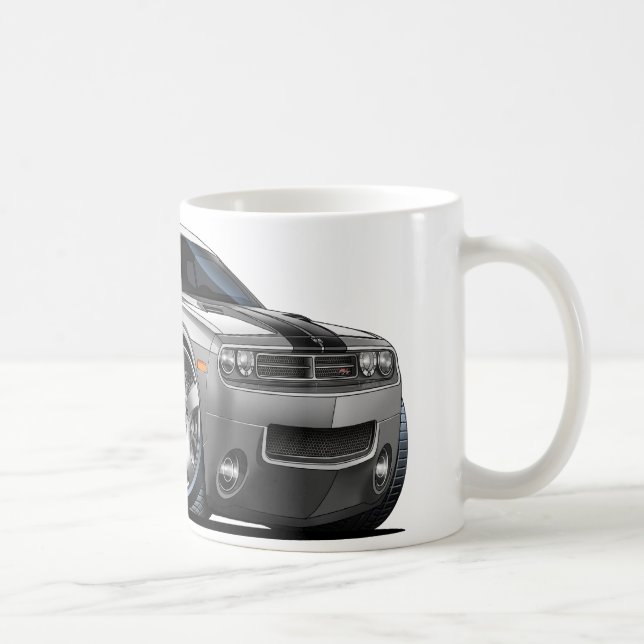 Taza De Café Plata del desafiador de Dodge/coche gris (Derecha)