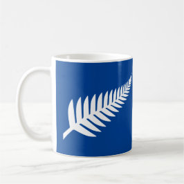 Taza De Café Plata Fern de Nueva Zelanda