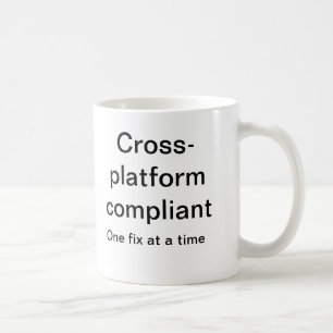 Taza De Café Plataforma cruzada obediente