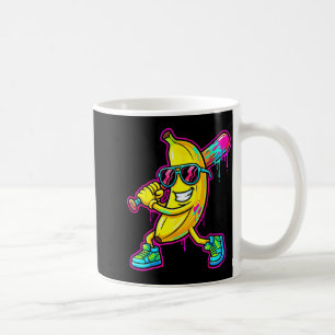Taza De Café Plátano divertido béisbol goteo helado niños juven