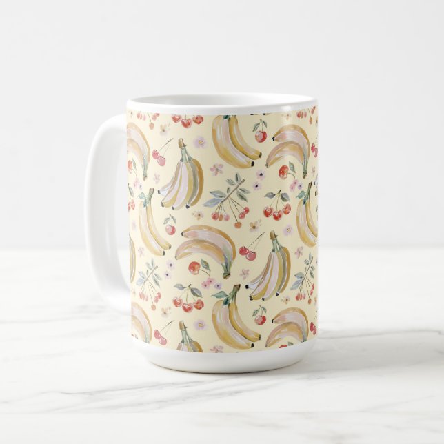Taza De Café Plátanos por Cerezas (Anverso izquierdo)