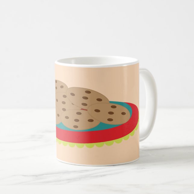 Taza De Café Plato de Galletas (Anverso derecho)