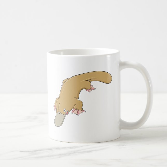 Taza De Café Platypus sonriente (Derecha)