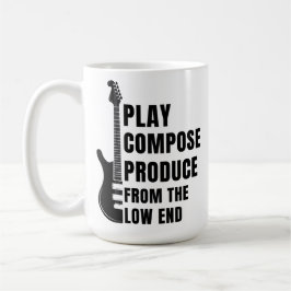 TAZA DE CAFÉ PLAY, COMPOSE, PRODUCE FROM THE LOW END