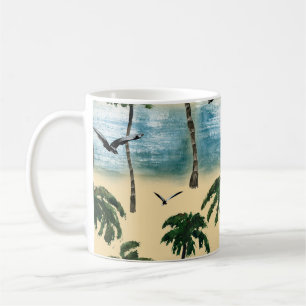 Taza De Café Playa acuática, tranquilidad perfecta