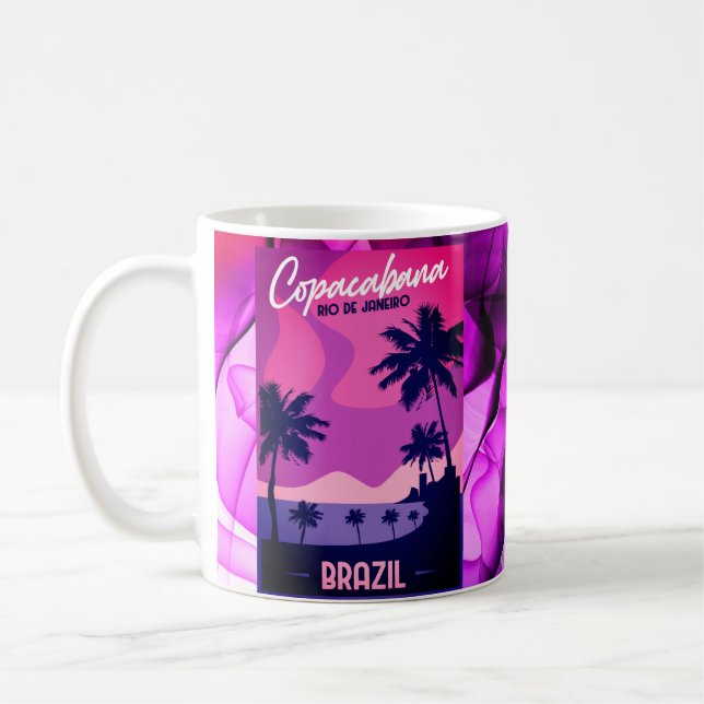 Taza De Café Playa Brasil Copacabana Río de Janeiro (Izquierda)