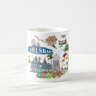 Taza De Café Playa Carlsbad Ciudad Diversión