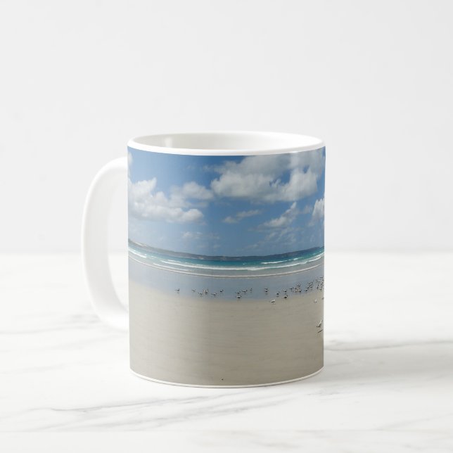 Taza De Café Playa con gaviotas (Anverso izquierdo)