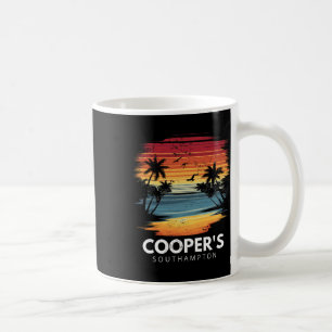 Taza De Café Playa Cooper Southampton Surfboard Surfing Vinta