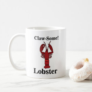 Taza De Café Playa costera de mariscos de bogavante Red Maine